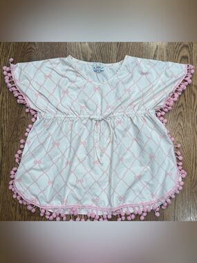 Busy Bee Smocks! 4t swim coverup with pompoms
